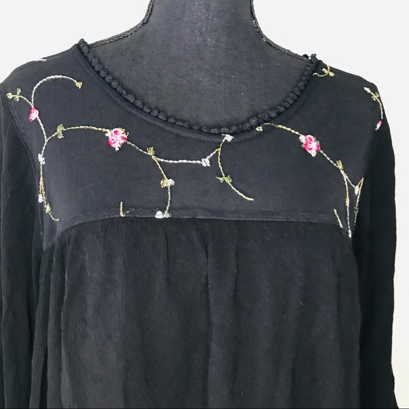 Just Found Boho Embroidered Lace Tunic Dress 2X - Picture 2 of 11